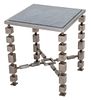 Geometric Modernist Steel Side Table