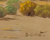 George Bickerstaff, (1893-1954), Trees in a desert landscape, Oil on canvas, 24" H x 30" W