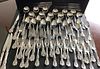 REED & BARTON, FRANCIS THE 1ST STERLING 60 PC SILVER FLATWARE FIRST SET. With BOX 