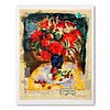 Alexander Galtchansky (1959-2008) and Tanya Wissotzky (1959-2006), "Red Flowers in a Vase" Hand Signed Limited Edition Serigraph on Paper with Letter 