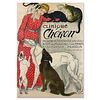 Theophile Steinlen (1859-1923), "Clinique Cheron" Vintage Style Lithograph (40"x 58"), Plate Signed with Letter of Authenticity.