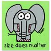 "Size Does Matter" Limited Edition Lithograph by Todd Goldman, Numbered and Hand Signed with Certificate of Authenticity.