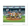 "Line Up At The Plate (Cubs)" is a Limited Edition Giclee from Warner Brothers with Hologram Seal and Certificate of Authenticity.