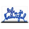 Mr. Brainwash- Resin Sculpture with Display Case "Life is Beautiful (Blue)"