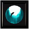 Wyland- Original Watercolor Painting on Deckle Edge Paper "Dolphin Rising"