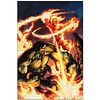 Marvel Comics "Incredible Hulk & The Human Torch: From the Marvel Vault #1" Numbered Limited Edition Giclee on Canvas by Mark Bagley with COA.
