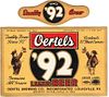 1939 Oertel's '92 Lager Beer 12oz ES38-06 Label Louisville Kentucky