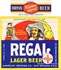 1934 Regal Beer 12oz ES39-25 Label New Orleans Louisiana