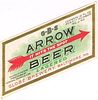 1933 Arrow Beer 12oz ES73-22 Label Baltimore Maryland