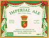 1935 Baltimore Imperial Ale 12oz 74-20 Label Baltimore Maryland