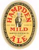 1937 Hampden Mild Ale 32oz One Quart ES69-10 Label Willimansett Massachusetts
