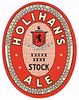 1942 Holihan's Stock Ale 12oz ES60-16 Label Lawrence Massachusetts
