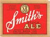 1943 Smith's Stock Ale 12oz ES66-16 Label New Bedford Massachusetts
