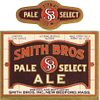 1935 Smith Bros. Pale Select Ale 12oz ES66-01 Label New Bedford Massachusetts