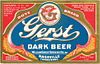 1933 Gerst Dark Beer 12oz ES119-24 Label Nashville Tennessee