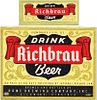 1937 Richbrau Beer 12oz ES124-13 Label Richmond Virginia