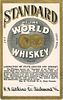 1905 S S Atkins Standard of the World Whiskey Label Richmond Virginia