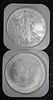 Two Rolls of 20-2005 1oz Silver American Eagle Dollar Coins BU