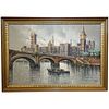 HOUSES OF PARLIAMENT & BIG BEN OIL PAINTING