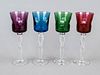 Four wine glasses, France, 2nd h
