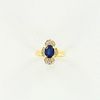 Fancy Sapphire and Diamond Ring, 14K Gold