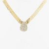 Diamonds and 14K Yellow Gold Designer Necklace