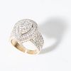 14k Gold Brilliant Cut Diamond Ring, 3.10ct