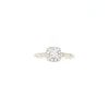 Princess Cut Diamond Halo Engagement Ring, 14K