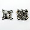 2 Assorted Metal Decorative Clasps