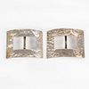 2pc Sterling Silver Shoe Buckles