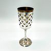 Judaica Kiddush or Elijah Cup Silver with Gold Tone Insert