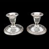 Pair of Rogers Sterling Weighted Candlesticks