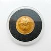 Antique 1900 Russian Nicholas II Gold 5 Ruble Coin