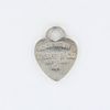 Tiffany & Co Sterling Silver Heart Shaped Tag Charm