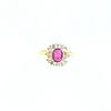 1.88ct TWT Pink Sapphire and Diamonds 14K Yellow Gold Ring