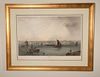Boston Harbor Engraving, After J.W. Hill