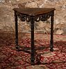 Baroque Style Walnut Low Occasional Table