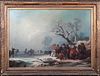 HYDE PARK ICE SKATING OIL PAINTING