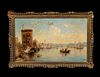 VIEW OF VENICE ITALY CANAL OIL PAINTING