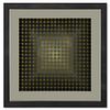 Victor Vasarely (1908-1997), "CTA - 102 de la sÃ©rie CTA - 102" Framed 1971 Heliogravure Print with Letter of Authenticity
