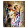 Lena Sotskova, "Summer Breeze" Hand Signed, Artist Embellished Limited Edition Giclee on Canvas with COA.