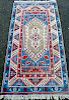 Persian type  cream ground rug  with a central medallion 99cm x 103cm