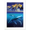 The Humpback's World Limited Edition Serigraph by William Schimmel, Numbered and Hand Signed by the Artist. Comes with Certificate of Authenticity.