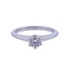 Tiffany &amp; Co 0.42ct F SI1 Diamond Platinum Engagement Ring