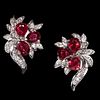 FINE PAIR OF RUBY AND DIAMOND EARRINGS