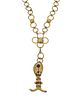 A Hubert Harmon brass belt/necklace