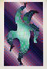 Victor Vasarely Serigraph "Geometric Composition Dancing Clown"