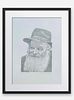 Guiilaume Azoulay Etching on paper "Rebbe"