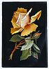 19th C. Italian Pietro Dura Hand Painted Flower Porcelain Plaque