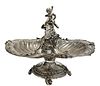 A Large 19th C. German Silver 800 Figural Centerpiece